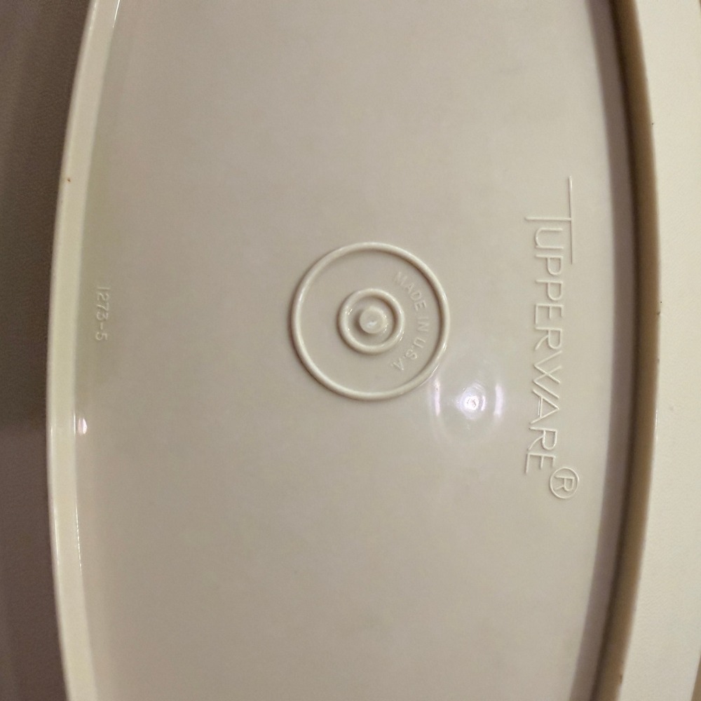 Vintage Tupperware Microwave Steamer Set 4pc Almond Cream 1273 1274 1275 USA - Picture 2 of 4